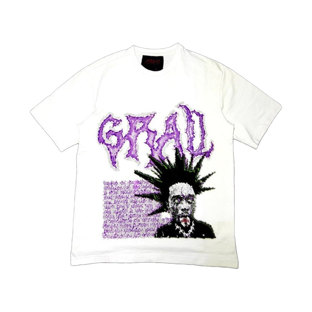PUNK MESSY WHITE TEE