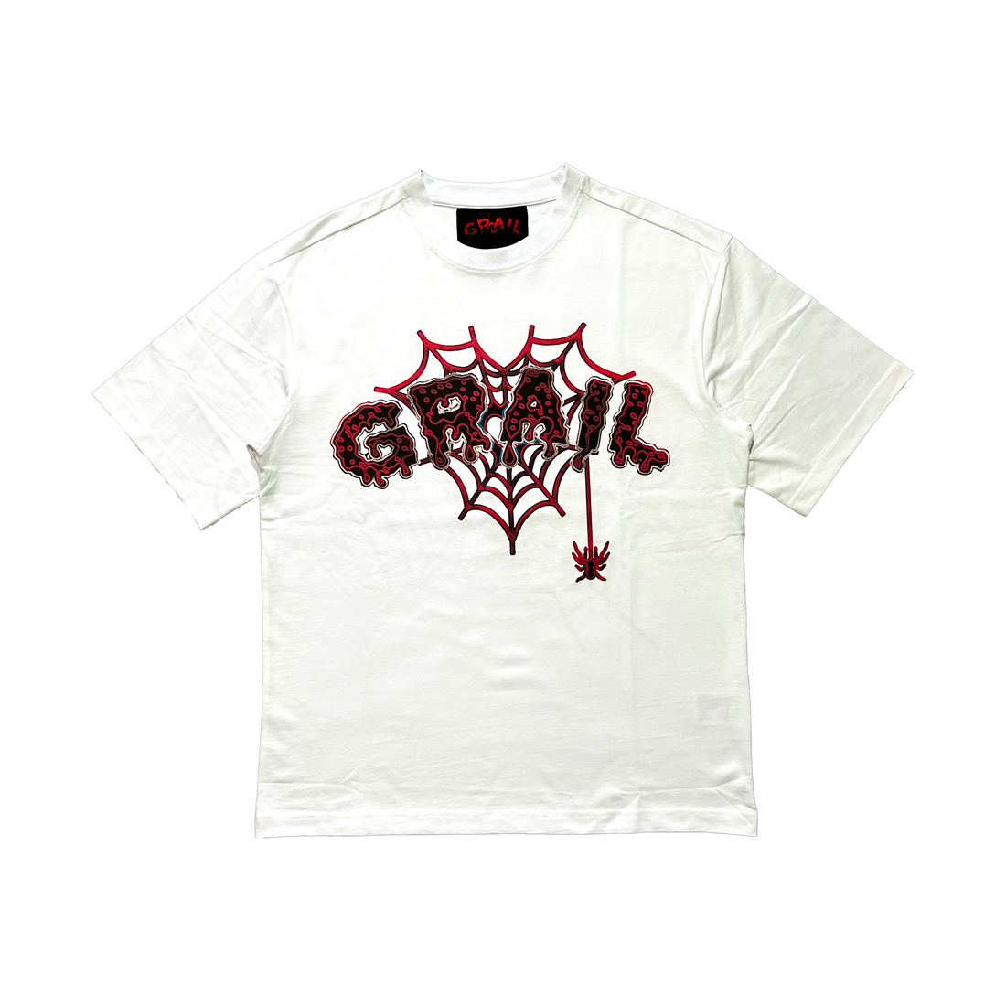 SPIDER SCRAWLED WHITE TEE