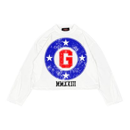 G 4 STAR GRAPHIC FLARED LONGSLEEVE