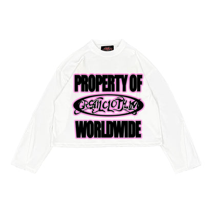 EXCLUSIVE 4 CREW GRAPHIC FLARED LONGSLEEVE
