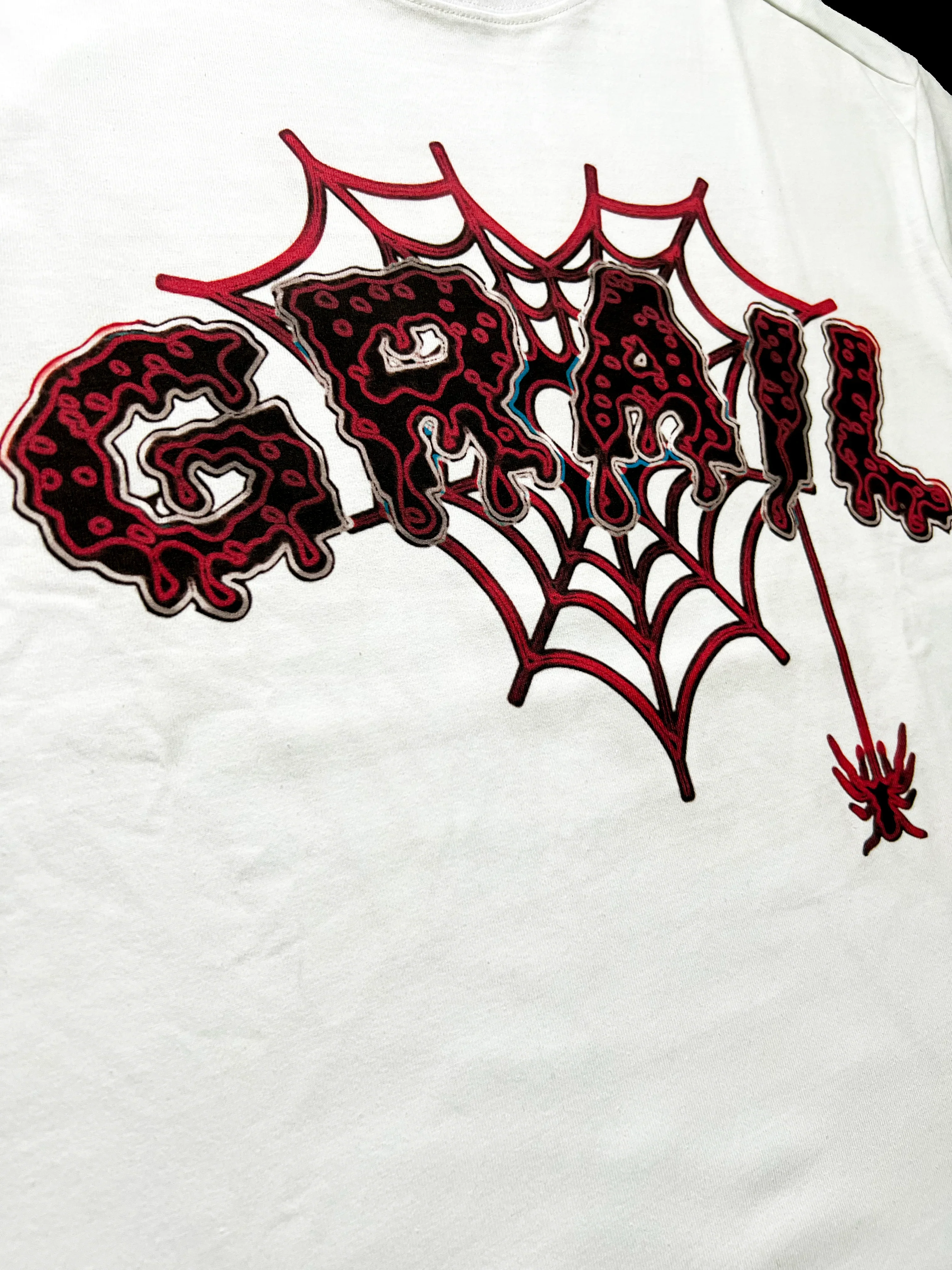 SPIDER SCRAWLED WHITE TEE