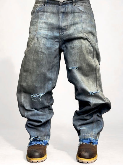 BUILD YOUR FIT - BAGGY DENIM + FLANNEL SHIRT