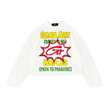 GRAILART CARTOON GRAPHIC FLARED LONGSLEEVE