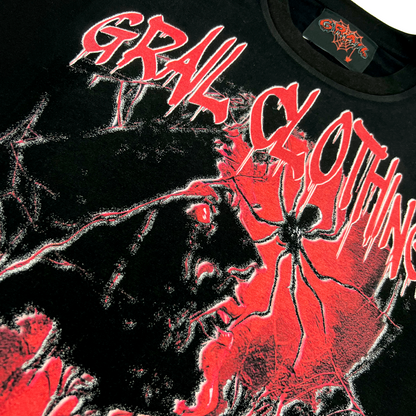 BLOODY SPIDER BOXY CROPPED TEE