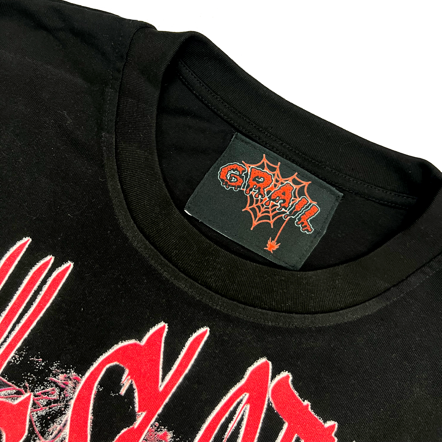 BLOODY SPIDER BOXY CROPPED TEE