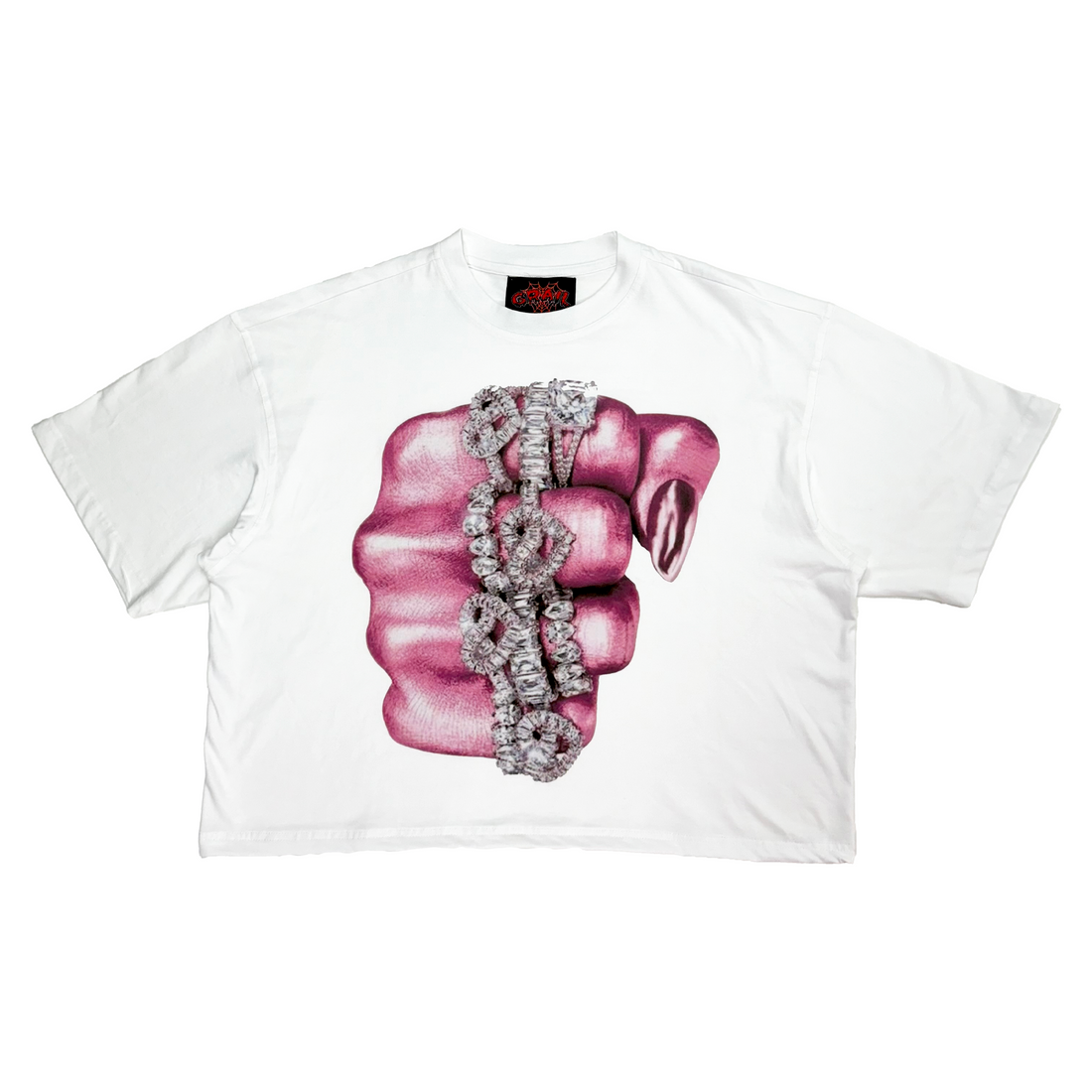 HAND PINK BOXY TEE