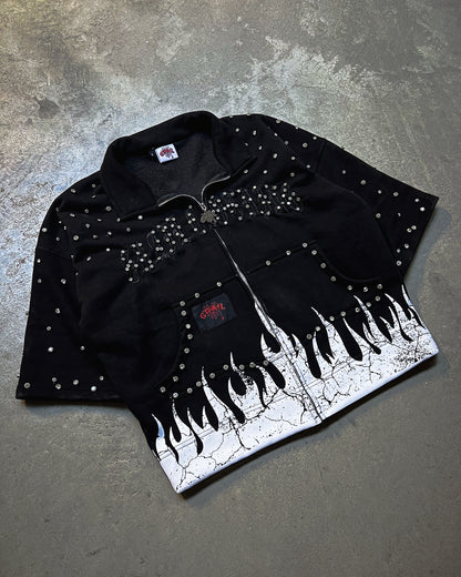 SHINE FLAME ZIP SHIRT ( BLACK EDITION )
