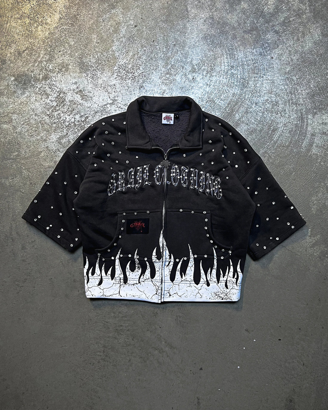 SHINE FLAME ZIP SHIRT ( GREY EDITION )