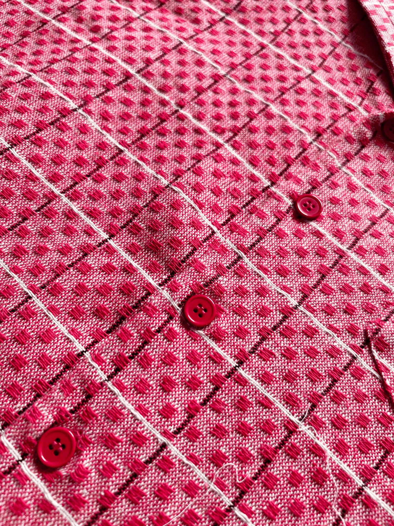 PINK CROPPED CHECKED SHIRT