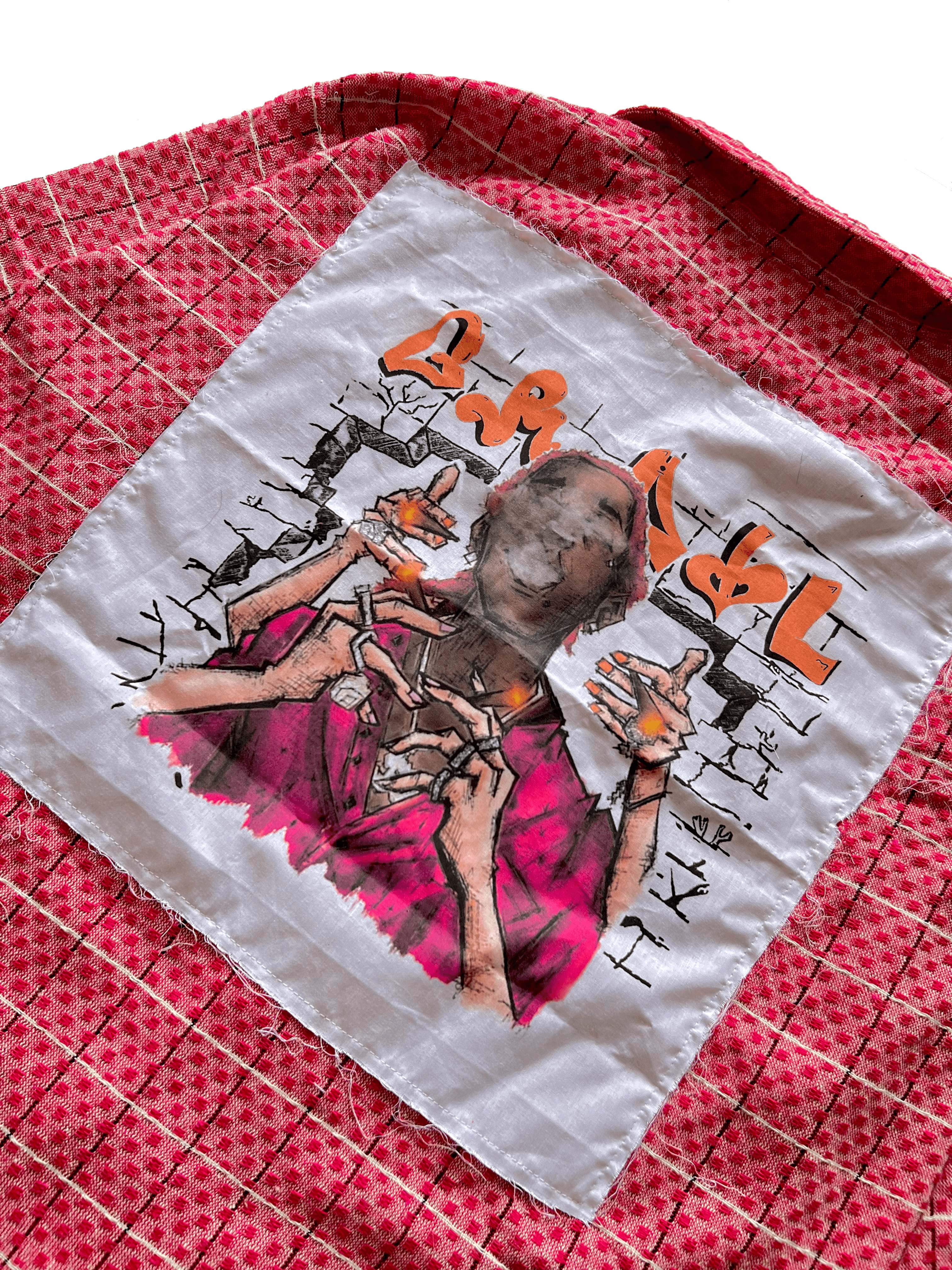 PINK CROPPED CHECKED SHIRT