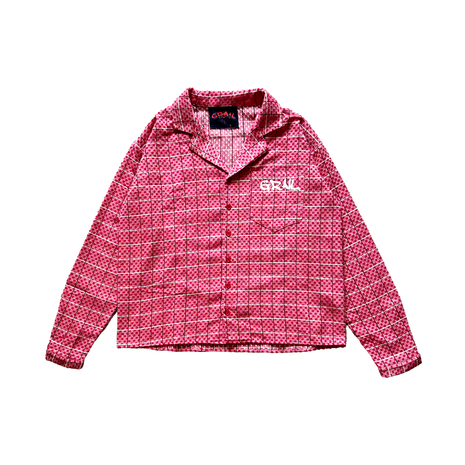 PINK CROPPED CHECKED SHIRT