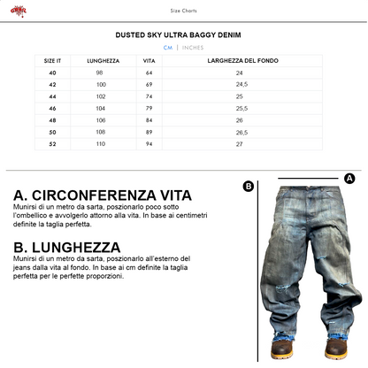 DUSTED SKY ULTRA BAGGY DENIM